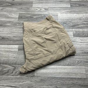 HARD WEAR Classic Straight Convertible Beige Cargo Pants Men's Size W 36 L 32
